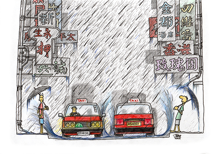 Raining cats and dogs